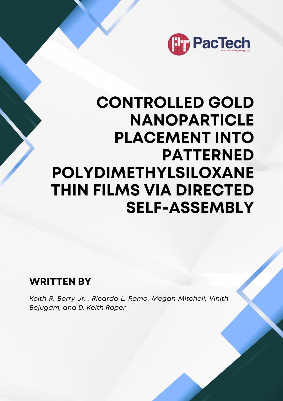 Controlled Gold Nanoparticle Placement via Self-Assembly