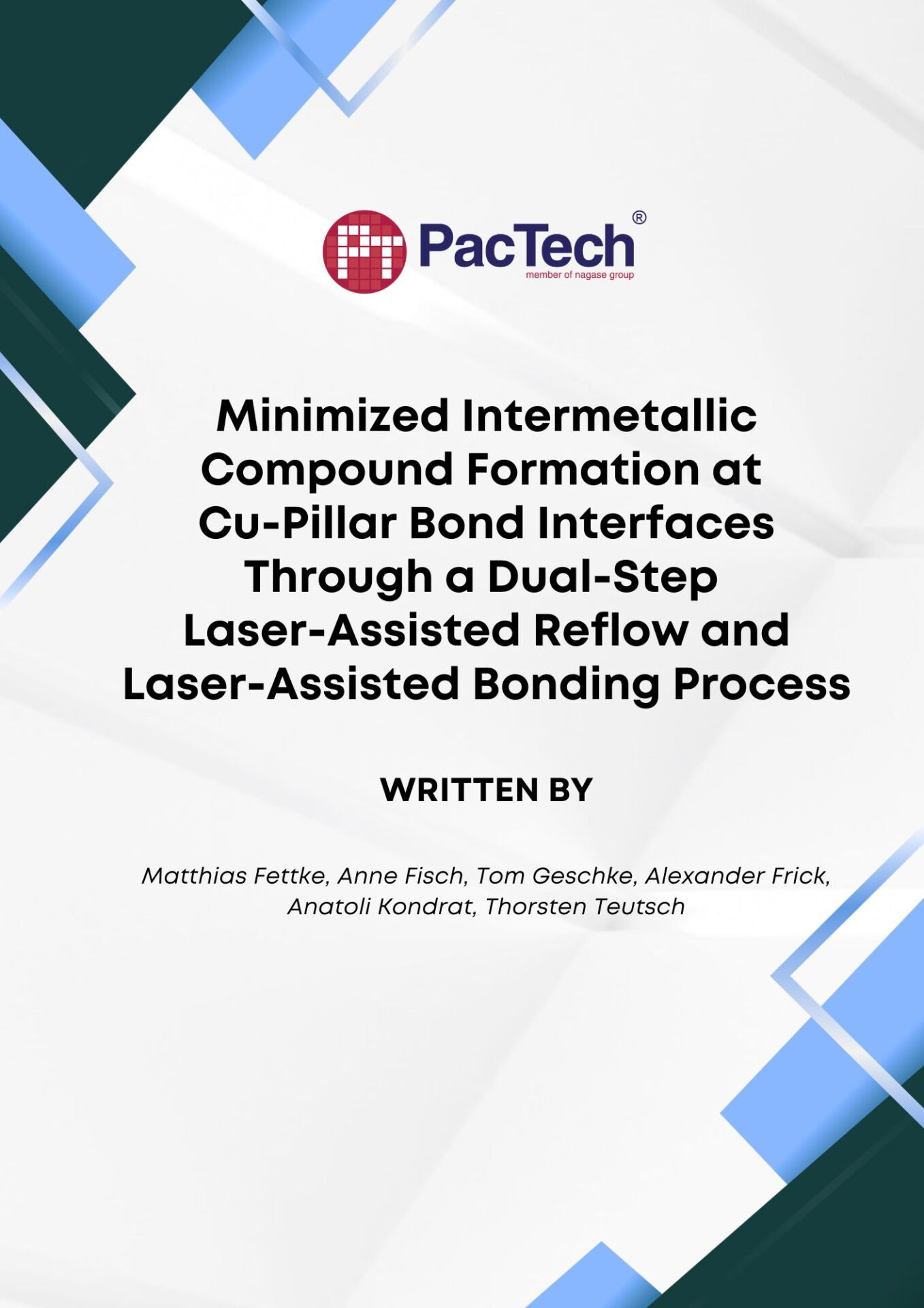 Minimized Intermetallic Compound Formation at Cu-Pillar Bond Interfaces
